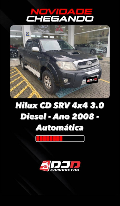 Toyota Hilux CD SRV D4-D 4x4 3.0 TDI Diesel Aut    2008